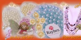 4 mm perline cerate vetro rinascimentali Rayher hobby per creare anelli perle braccialetti collane croci perlate