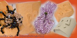kit scatole per confezionare bigiotteria charms, creare con accessori componenti fare bijoux perle perline di vetro