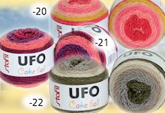 anche altri colori lana Ufo Cake Ball per uncinetto crochet di borse pompon e ferri da maglia rosso rosa fucsia verdino grigio panna marrone lana sfumata gomitolo uncinetto lavori a maglia