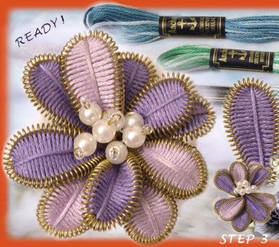 schemi come assemblare e creare fiori di filo mouliné fai da te realizzare confetti bomboniere muliné con perline