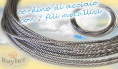 altro catalogo cavetto per bigiotteria cordino di acciaio con 7 fili metallici