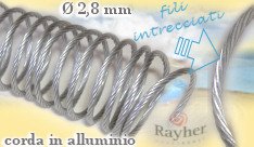 altro catalogo filo di alluminio bigiotteria alluminio cordini di fili intrecciati da 2,8 mm