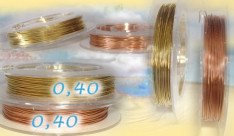 negozio fili metallici rame rondelle di filo metallico in ottone e rame