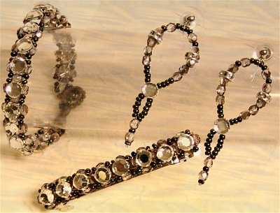 Esplendido bigiotteria strass braccialetto fermacapelli orecchini perline bronzo rame cristalli argento rondelline