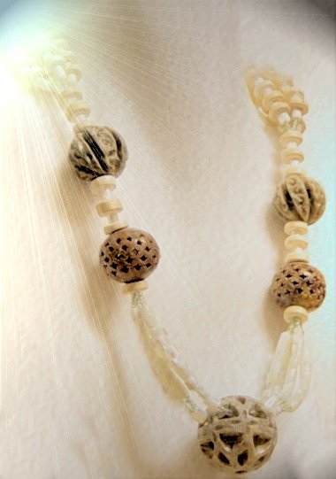 Cernit perle cocco perline conchiglia come realizzare collana originale facile da costruire