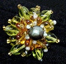 perla rotonda cuoricini ambra olive verdi schema riccio per anelli perline olivado da creare su base metallica