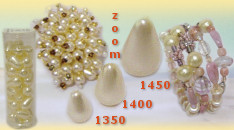 + zoom: anello di perline a goccia perlate
