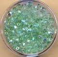 cristalli verde diasprato perle levigate iridescenti