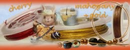 idee materiali creare bigiotteria, fare bijoux materiali cavetti bigiotteria color ciliegio mogano oro