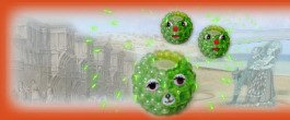 accessori perle di vetro bigiotteria fatta-a-mano: perle di conterie in verde occorrente creare gioielli