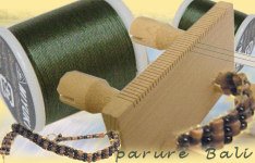 negozio infilaperle vendita bobine, esempio filati bijoux per tessitura con telaio perline rotoli fili ritorti esempio tessitura perle filati bijoux telaio di legno, catalogo fai da te infilaperle creare con fili bigiotteria