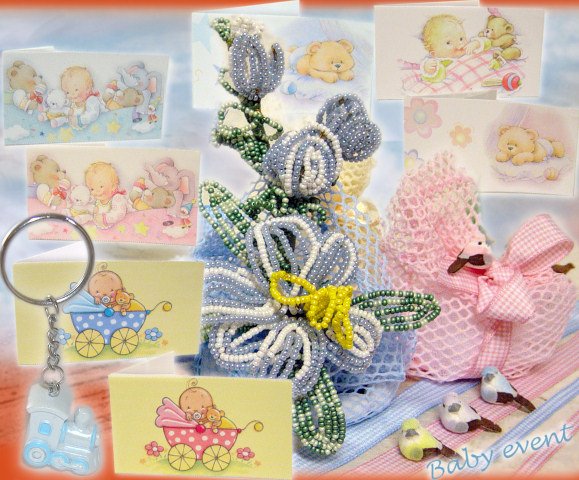 Materiali Bomboniera Per Battesimo Fiori Di Perline E Sacchetti Per Confetti Tigerbazar