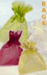 sacchetti organza confezioni fai da te perle vetro collane braccialetti anelli