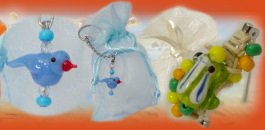 esempi sacchetti organza per fai da te idee regalo collane anelli braccialetti con perle vetro
