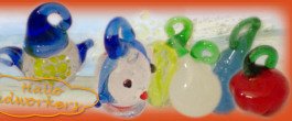 fruttini fantasia perline di vetro per creare bigiotteria gioielli con conterie charms portafortuna peperoncino di vetro