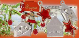 stelline rosso lauree charms lettera cuoricino ciliegie perline fai da te kit gioielli artigianali per realizzare bomboniera laurea