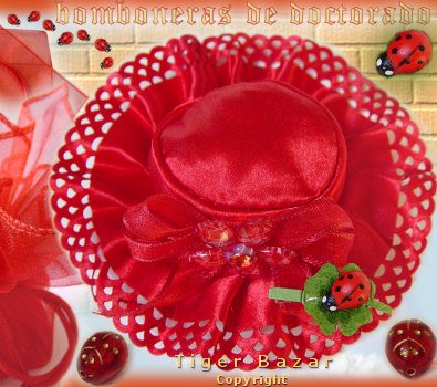 cappellino coccinella decorazioni laurea confetti bomboniere come confezionare fai da te oggettistica perline
