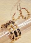 bigiotteria etnica bracciale orecchini con perle di cocco