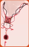 Etoile, collana Swarovski rossi