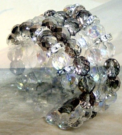 cristalli fare braccialetti luminosissimi filo armonico da bracciale colore cristallo e rame rondelle strass