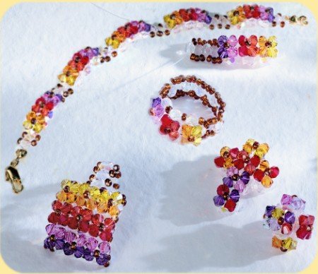 Creazioni Bijoux Swarovski Anelli Braccialetti Intreccio Filo Elastico Tigerbazar