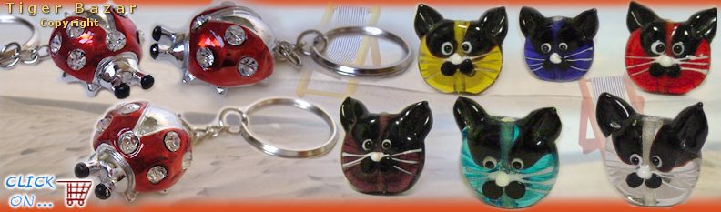 gattino coccinella ciondolini economici piastre di vetro fai da te orecchini ciondoli charms pendenti bigiotteria braccialettini
