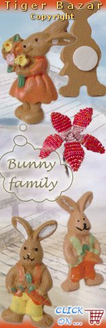 idea ciclamino bunny family creare bomboniera coniglietti oggettistica da regalo