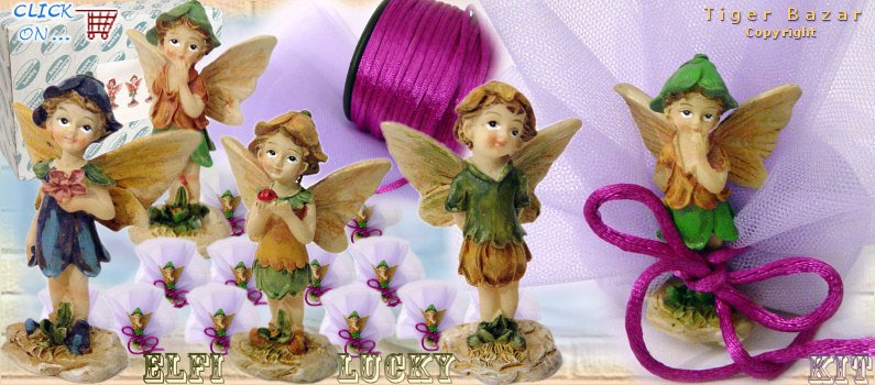 kit lilla fai da te bomboniera compleanni baby elfi catalogo di oggetti per bomboniere personaggi per alberello perline