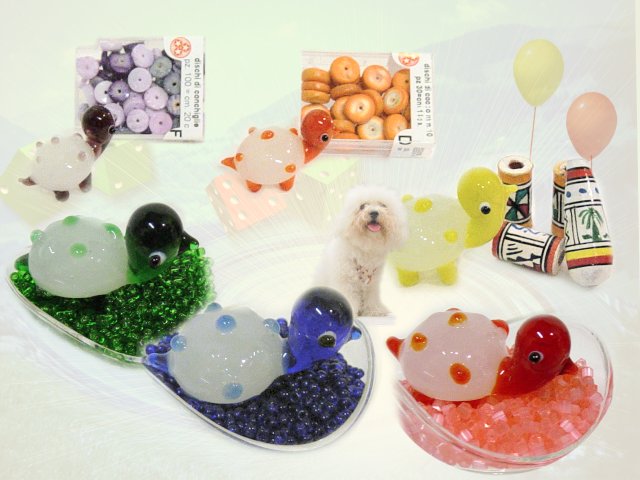novità colori perline bigiotteria perle cocco conchiglia creare Cernit pietre e tartarughe