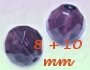 perle collane da 8 e 10 mm per creare collane perline viola