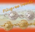 perle di metallo filigrana 5,5 mm per bigiotteria con perline minuterie metalliche strass accessori