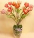 tulipani perline vaso vetro