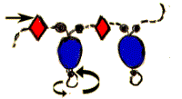 intreccio partenza perline creare bracciale schema sole