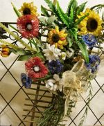 fiori di nastro per bomboniere rustiche