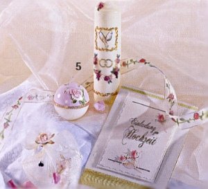 Hochzeit Einladung matrimonio invito biglietto fai da te roselline e passamaneria decorazioni coordinate per candele